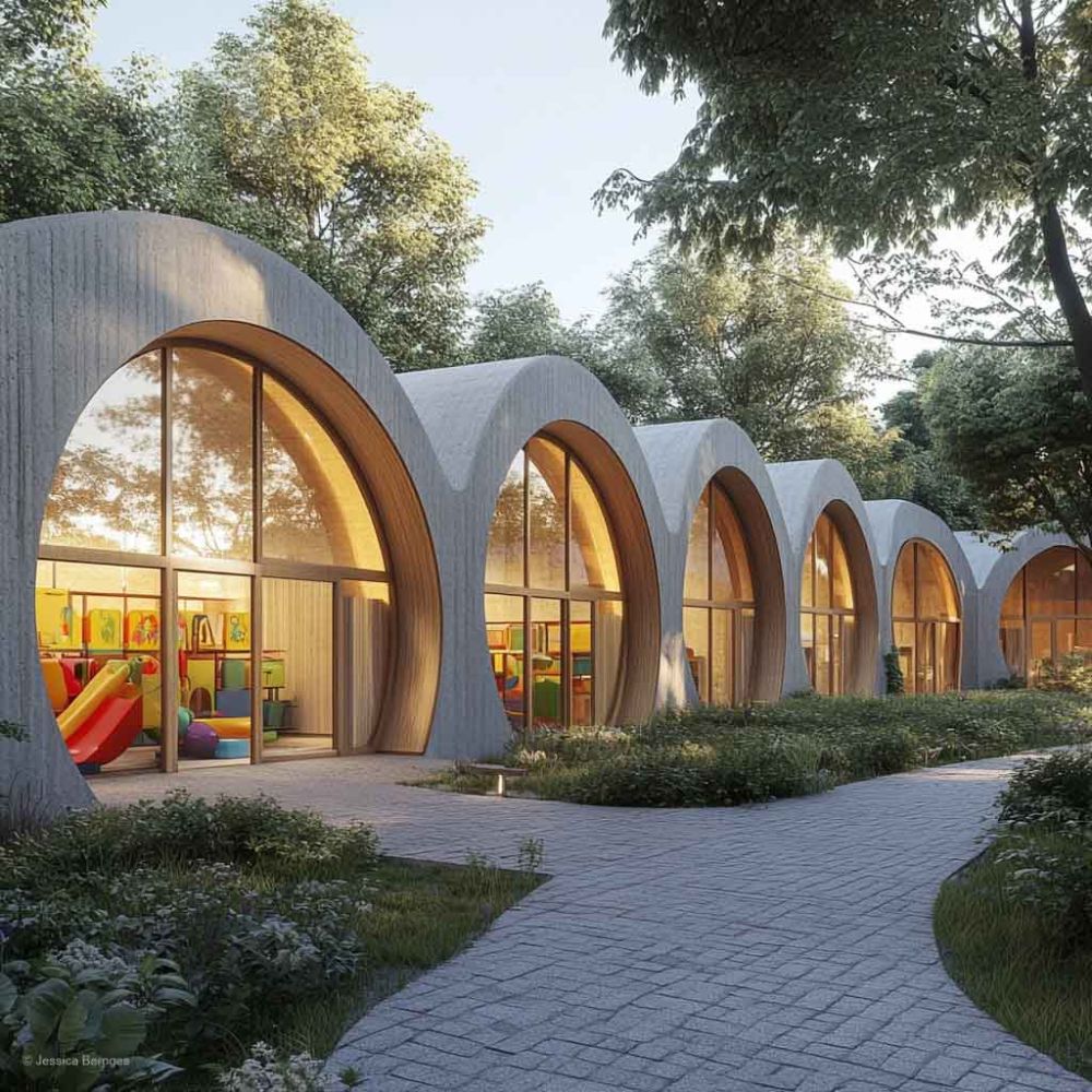 Aussenansicht_eines_architektonisch_modern_gestalteten_Kindergartens_v7