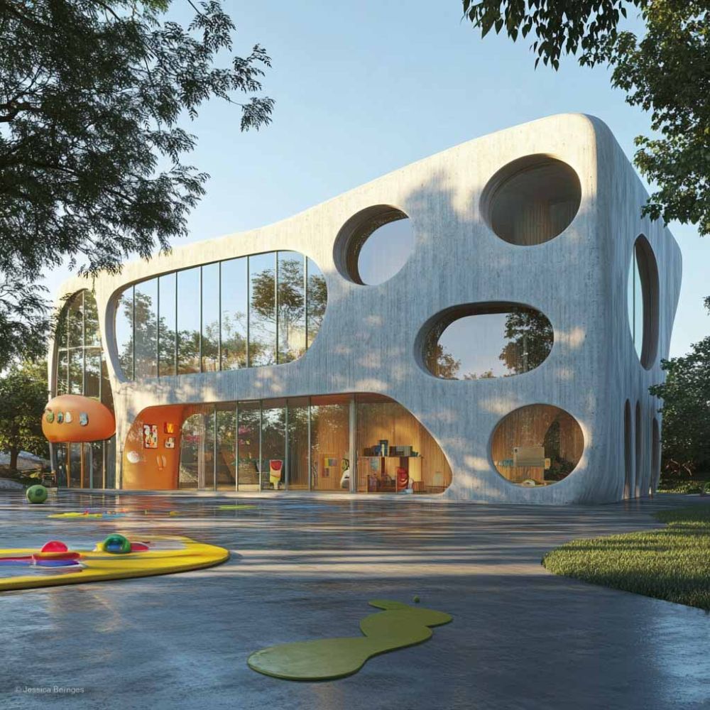 Aussenansicht_eines_architektonisch_modern_gestalteten_Kindergartens_v5